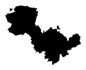 Terni province silhouette map