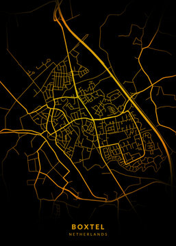 Boxtel City Map Poster Minimalist - Boxtel City Modern Wall Art Home Decor Ready to Printable
