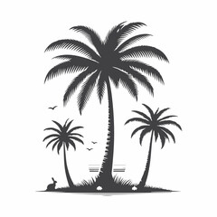 A palm tree vector