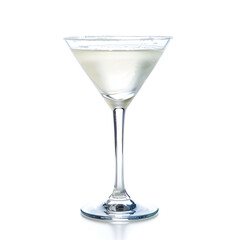 Martini glass isolated on a white background
