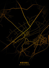 Kessel City Map Poster Minimalist - Kessel City Modern Wall Art Home Decor Ready to Printable
