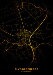 Sint-Oedenrode City Map Poster Minimalist - Sint-Oedenrode City Modern Wall Art Home Decor Ready to Printable
