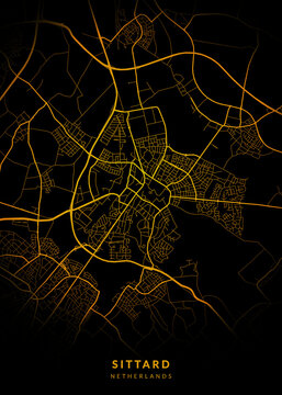Sittard City Map Poster Minimalist - Sittard City Modern Wall Art Home Decor Ready to Printable
