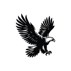 Eagle Silhouette Vector Graphics for Creative Designs