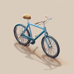 Obraz premium Isometric of bicycle, 3d icon