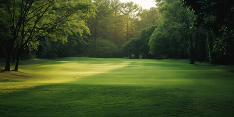 Fototapeta premium Photo Real Golf Course Green