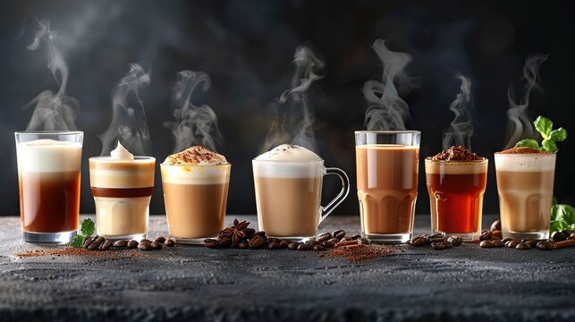 Variety of Coffee Drinks