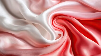 Fototapeta premium Close-up of a soft, silk fabric texture