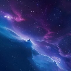 Obraz premium Gradient backdrop with cosmic themes, scifi, deep blues and purples, digital rendering, mesmerizing and futuristic for tech ads