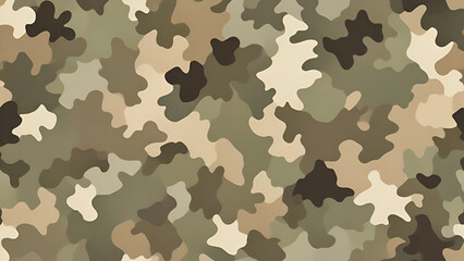 Fototapeta premium War camouflage seamless texture, 16:9, with copyspace, 300 dpi