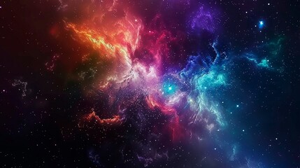 colorful background, space and nebula.