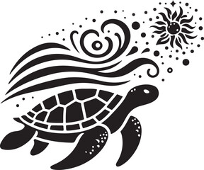 turtle on a white