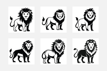 Set of gentle lion 