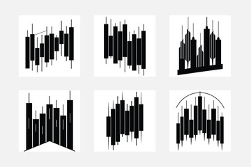 set of black and white barcode