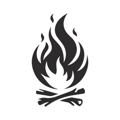 Fire flames  vector illustration.