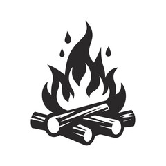 Fire flames  vector illustration.