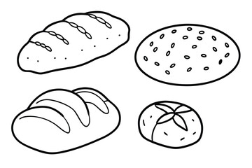 Focaccia Line Art Design Contemporary Artwork Sketch