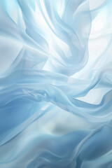 Obraz premium pale blue silk background, close-up view of delicate blue fabric folds creating a soft and dreamy texture