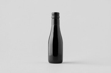 Small red wine bottle mockup. Burgundy, alsace, rhone shape.
