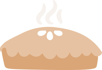 Fresh Pie - Baked Food Illustration
