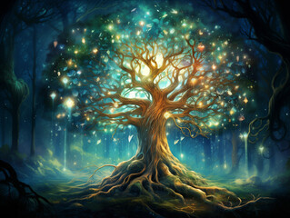 Enchanted growing tree