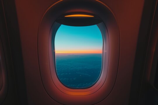 Cielo desde la ventanilla del avi&oacute;n, paisaje desde la ventana de un avi&oacute;n