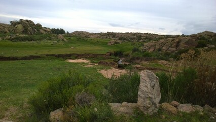 landscape with rocks