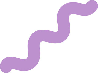 Fototapeta premium Wiggly Line Vector Graphic Illustration