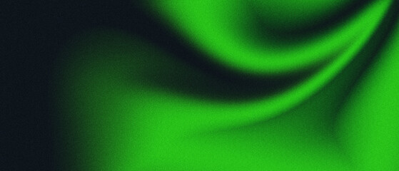 Abstract Noisy Green Colored Grainy Gradient Background Blurred Defocused Noise Texture Template For Banner, Poster, Wallpaper, Backdrop, Presentation