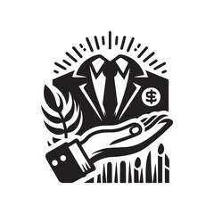 offer logo icon silhouette vector 