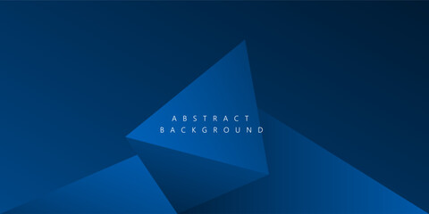 Blue triangle metallic modern background for corporate concept, template, poster, brochure, website, flyer design. Vector illustration	