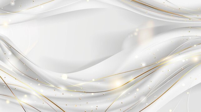 Abstract White and Gold Background