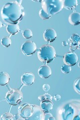 A bunch of bubbles floating in mid-air, suspended by an invisible force