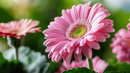 Fototapeta premium Pink Gerbera Daisy Flower