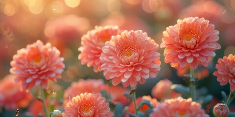 Chrysanthemums in full bloom for Chrysanthemum Day, September 9th, vibrant flowers, autumn garden, seasonal beauty