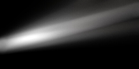 Naklejka premium Ziarniste czarne tło z szumem. abstrakcyjny kształt gradientu światła. Ciemny świecący efekt przecieku światła. Flara. Tekstura projektu baneru. 