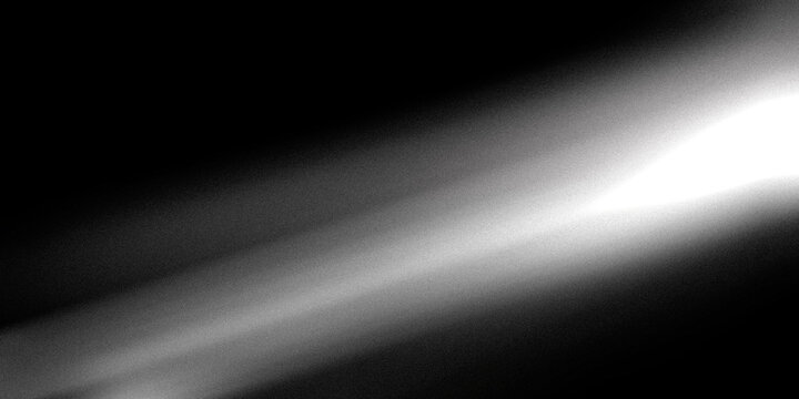 Ziarniste czarne tło z szumem. abstrakcyjny kształt gradientu światła. Ciemny świecący efekt przecieku światła. Flara. Tekstura projektu baneru. 