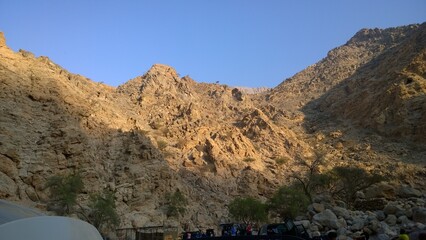 view of the mountains in the morning