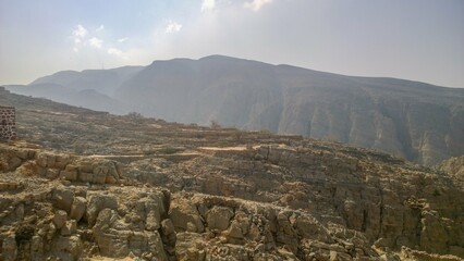 mountains in the morning