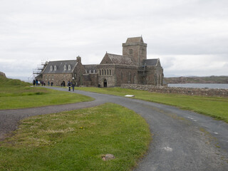 Abadía de Iona, en la Isla de Iona, en Escocia, Reino Unido, Europa