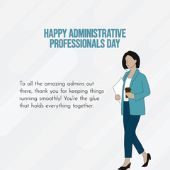 Administrative professionals day Social Media Post