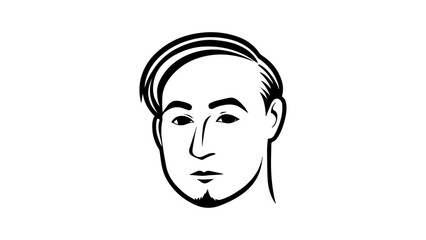 portrait of a man in vector