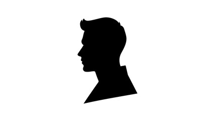 silhouette of a person, very simple shape of a person illustration in vector
