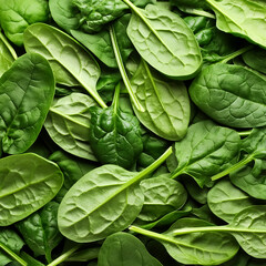 Spinach leaf pattern texture background.