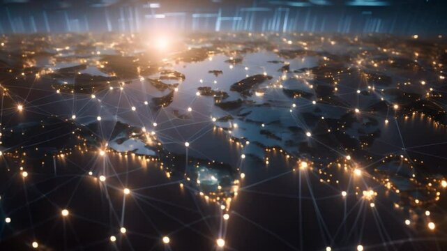 An overview of a global business structure emphasizing networking data analysis and HR. Concept Global Business Structure, Networking, Data Analysis, Human Resources, Organizational Development