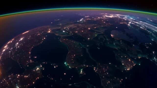 Network map of Saudi Arabia linking Middle East and North Africa in data exchange. Concept Data Exchange, Network Infrastructure, Middle East, North Africa, Saudi Arabia