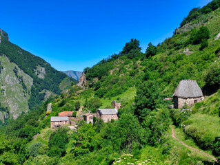 La Llamera village, Somiedo Natural Park and Biosphere Reserve, Asturias, Spain