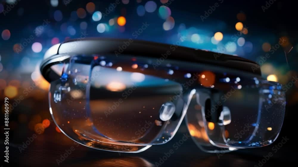 Poster techthemed abstract digital image with connected dots data science and virtual reality. concept digi