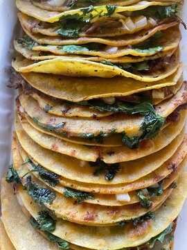 Birra tacos on a plate