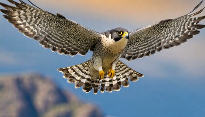 Peregrine Falcon in flight